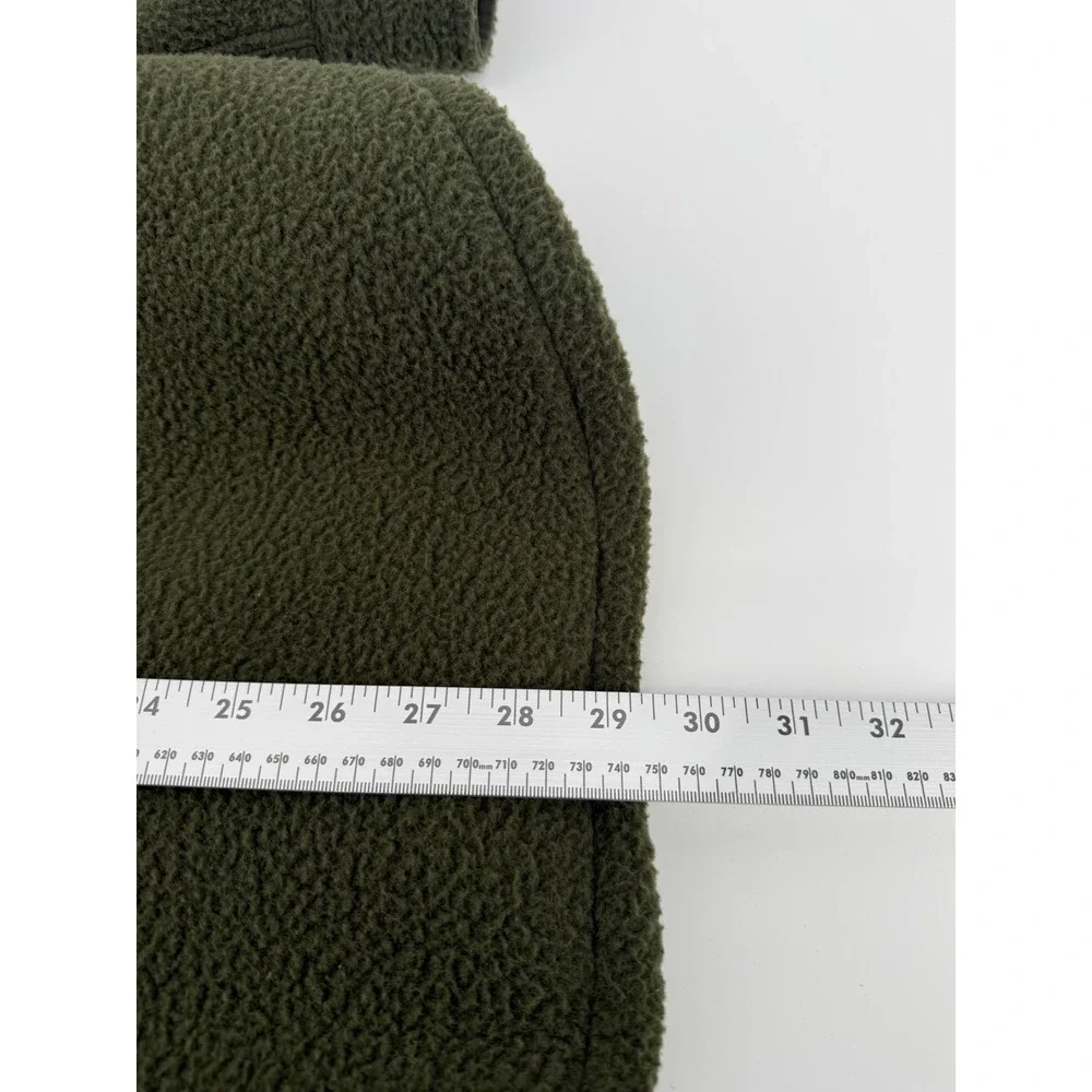 Polo‎ Ralph Lauren Mens Fleece Shirt Jacket Olive Green Sherpa P.R.L. Navy Large